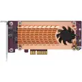 Qnap Qm2-4p-384 Interface-kort/adapter Intern Pcie