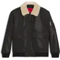 Hugo Boss HUGOtil mænd. 50521030 Aviatorjakke Loran brun (S), Casual, Læder