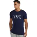 Tyr Ultrasoft Lightweight Tri Blend Tech Big Logo T-shirt Med Korte ærmer