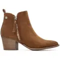 Refresh Refreshtil kvinder. 17318001-CAMEL Ankelstøvler 173180 brun (40), 3-5 cm, Lynlås, Casual