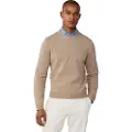 Hackett London Hackett Londontil mænd. HM7000075 Ensfarvet uldtrøje beige (L), Casual, Bomuld