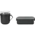 Brabantia Madkasse og frokostkrukke i sæt MAKE & TAKE mørkegrå, Brabantia