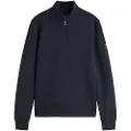 Ecoalf ECOALFtil mænd. MCMGASTBETRE0390W25-161 Sweatshirt Betren navy (S), Casual, Genanvendt polister, Bæredygtig, Blå