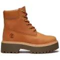 Timberland Timberlandtil kvinder. TB0A2H3CEN11 Stone Street 6-tommer vandtætte læderstøvler brun (38), Fast, 1-3 cm, Blonder