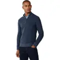Hackett Honeycomb Stitch Halv Lynlås Sweater