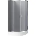 Deante Kyp_452k Halvcirkelformet Brusekabine 80x80 Cm