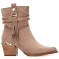 Xti Xtitil kvinder. 14446103-BEIGE Ankelstøvler 144461 brun (39), 3-5 cm, Lynlås, Casual