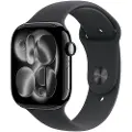 Apple Watch Series 11 Gps + Cellular 46mm Jet Black Aluminium Case With Black Sport Band - M/l