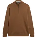 Superdry Superdrytil mænd. M6110690A Essentials Half Zip Sweater brun (XXL), Casual, Bomuld