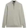Superdry Superdrytil mænd. M6110690A Essentials Half Zip Sweater grå (XXL), Casual, Bomuld