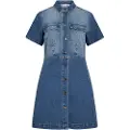 Vila Viroma Kortærmet Denimkjole