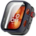 Mtp Products Huawei Watch Fit 4 Pro Plastikcover med Skærmbeskyttelse Hærdet Glas - Blå