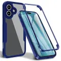 Mtp Products iPhone 17 360 Beskyttelse Cover - Blå / Klar