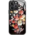 Mtp Products iPhone 12/12 Pro Blomsterbuket Hybrid Cover - Sort
