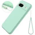 Mtp Products Google Pixel 8a Liquid Silikone Cover med Strop - Grøn