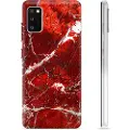 Mtp Products Samsung Galaxy A41 TPU Cover - Rød Marmor