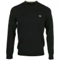 Fred perry Fred Perrytil mænd. K9601 Klassisk trøje sort (L), Casual, Bomuld
