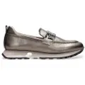Hispanitas Hispanitastil kvinder. HI243621 Bolment loafers i blyfarvet læder (42), Sølvfarvet, 3-5 cm, Ingen, Casual