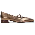 Hispanitas Hispanitastil kvinder. BHI243567 Ballerinaer i fint bronzelæder (40), 1-3 cm, Spænder, Casual, Party