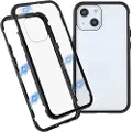 Mtp Products iPhone 13 Magnetisk Cover med Hærdet Glas - Sort