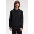 Fred perry Fred Perrytil mænd. M7535 Navy sweatshirt med rund hals (XXL), Sort, Casual, Bomuld