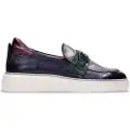Hispanitas Hispanitastil kvinder. CHI243655 Midnatsblå loafers i læder (37), 3-5 cm, Ingen, Casual
