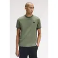 Fred perry Fred Perrytil mænd. M1588 Twin Tipped T-shirt (XXL), Casual, Grøn, Bomuld, Korte ærmer