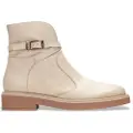 Hispanitas Hispanitastil kvinder. HI243615 Beige Cervo ankelstøvler i læder (37), 3-5 cm, Lynlås, Casual