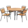 House Nordic - Havesæt Cleveland - Brun - Spisegrupper - - Homeroom