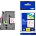 Brother Tape 9mm Tze-222 Rød/hvid