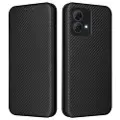Mtp Products Motorola Moto G84 Flip Cover - Karbonfiber - Sort