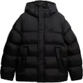 Superdry Superdrytil mænd. M5012250A Tech Padded Jacket sort (M), Casual, Nylon