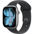 Apple Watch Series 11 GPS 46mm Space Grey Aluminium Case with Black Sport Band - S/M