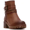Refresh Refreshtil kvinder. 17291801-CAMEL Ankelstøvler 172918 brun (39), 3-5 cm, Lynlås, Casual
