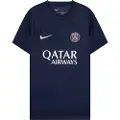 Nike Maskinstrikket Paris Saint-Germain Academy Pro Nike Dri-FIT-fodboldtrøje med korte ærmer til større børn - blå