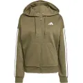 Adidas Essentials 3 Stripes Fleece Sweatshirt Med Lynlås