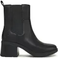 Timberland Timberlandtil kvinder. TB0A424XW021 Bellevaux Chelsea-støvler i sort læder (40 W), 3-5 cm, Ingen, Casual