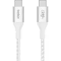 Belkin 240w Usb-c To Usb-c Cable Braided 1m. Usb C Usb C Hvid