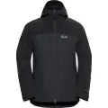 Jack Wolfskin Wild Places 3in1, skijakke, herre, sort