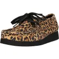 Clarks Clarkstil kvinder. 26184612 WallabeeEVOS lædersko med dyreprint (39), Fast, Blonder, Casual