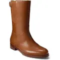 Ralph Lauren Lauren Ralph Laurentil kvinder. 802980069002 Tasha brune ankelstøvler i læder (36), Fast, Lynlås, Casual