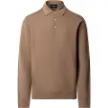 Hackett Londontil mænd. HM7000095 Polo Stop Start brun (3XL), Casual, Bomuld, Lange ærmer