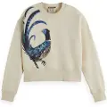 Scotch & Soda Washed Artwork Loose Fit Sweatshirt