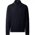 Hackett Londontil mænd. HM7000095 Polo Stop Start Marine (XXL), Casual, Bomuld, Lange ærmer, Blå
