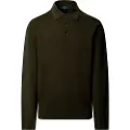 Hackett London Hackett Londontil mænd. HM7000095 Stop Start Hunter grøn polo shirt (M), Casual, Bomuld, Lange ærmer