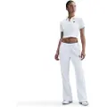 Nike Cropped NikeCourt Heritage-tennispolo med korte ærmer til kvinder - hvid