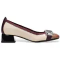 Hispanitas Hispanitastil kvinder. CHI243670 Manila Vino-Milk beige lædersko (40), Fast, Ingen, Casual