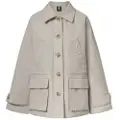 Ecoalf ECOALFtil kvinder. MCWGAJKBORNA0042W25-994 Jakke Bornas beige (L), Casual, Genanvendt polister, Bæredygtig