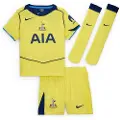 Nike Tottenham Hotspur 2025/26 Stadium Third Nike Dri-FIT Total 90-fodboldsæt i tre dele til mindre børn - gul