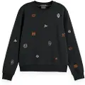 Scotch & Soda Mini Embroidery Regular Fit Sweatshirt